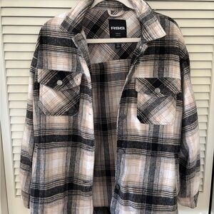 • rsq plaid shacket | m •